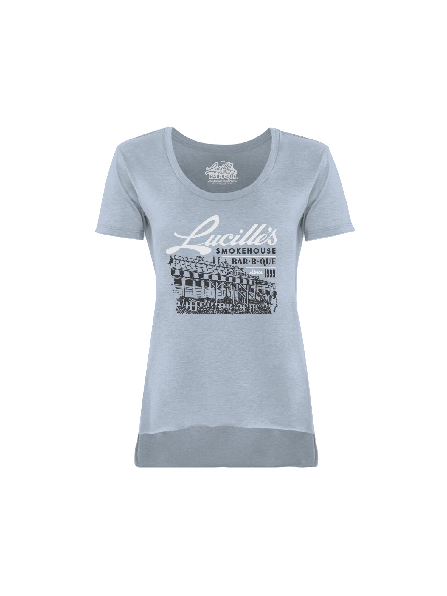 ILLUSTRATION WOMEN TEE (STONEWASH DENIM)