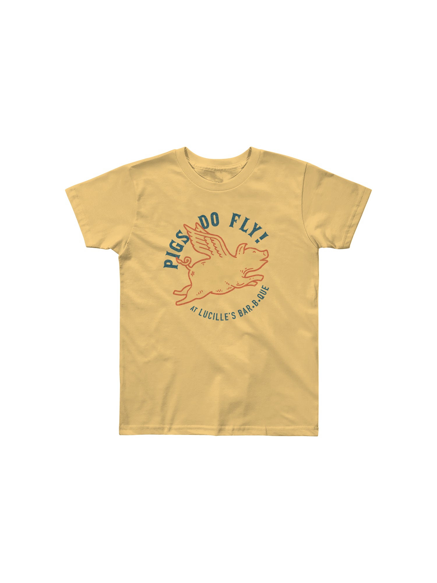 PIGS DO FLY YOUTH/KIDS TSHIRT (BANANA CREAM)
