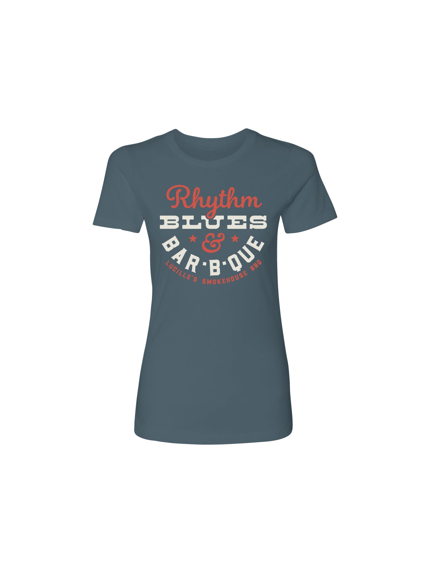 RHYTHM BLUES WOMEN TEE (INDIGO HEATHER)